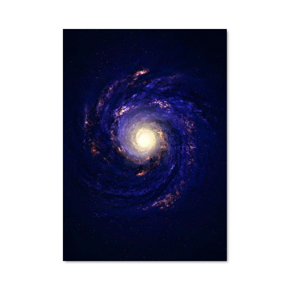 Poster éblouissant de la galaxie du Tourbillon
